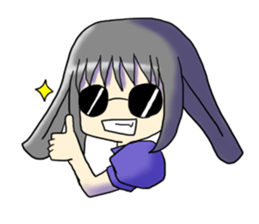 She is Rabbit girl sticker #8650440