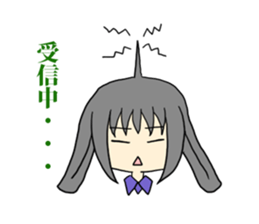 She is Rabbit girl sticker #8650441