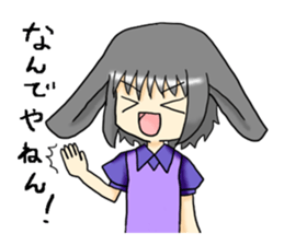 She is Rabbit girl sticker #8650443