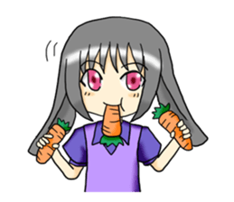 She is Rabbit girl sticker #8650444