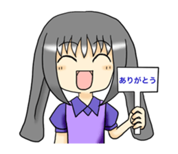 She is Rabbit girl sticker #8650456