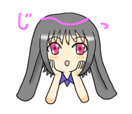She is Rabbit girl sticker #8650458