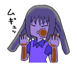 She is Rabbit girl sticker #8650459