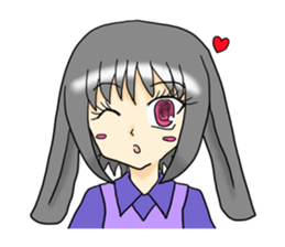 She is Rabbit girl sticker #8650463