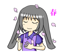 She is Rabbit girl sticker #8650464