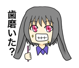 She is Rabbit girl sticker #8650465