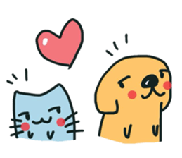 Lovely Cat Dog sticker #8651544