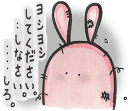 Chubby cute rabbit sticker #8651650