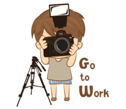 little photographer & fat girl V2 (Eng) sticker #8652115