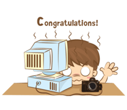 little photographer & fat girl V2 (Eng) sticker #8652117