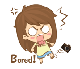 little photographer & fat girl V2 (Eng) sticker #8652124