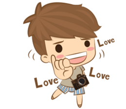 little photographer & fat girl V2 (Eng) sticker #8652133