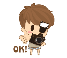 little photographer & fat girl V2 (Eng) sticker #8652139