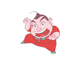 Boy Red dress mess  stir sticker offline sticker #8652586