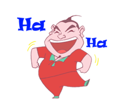 Boy Red dress mess  stir sticker offline sticker #8652587