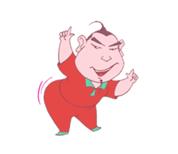 Boy Red dress mess  stir sticker offline sticker #8652589