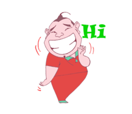 Boy Red dress mess  stir sticker offline sticker #8652590