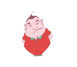 Boy Red dress mess  stir sticker offline sticker #8652591