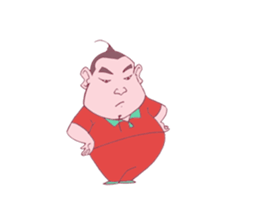 Boy Red dress mess  stir sticker offline sticker #8652592