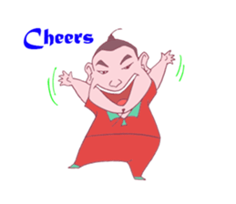 Boy Red dress mess  stir sticker offline sticker #8652593