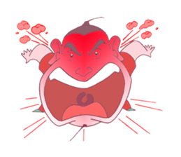 Boy Red dress mess  stir sticker offline sticker #8652596