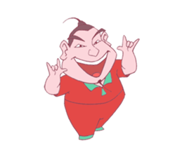 Boy Red dress mess  stir sticker offline sticker #8652612