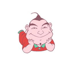 Boy Red dress mess  stir sticker offline sticker #8652613