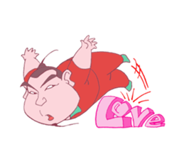 Boy Red dress mess  stir sticker offline sticker #8652623