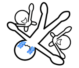 Stick of sorrow and friendship sticker #8653105