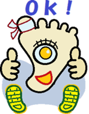 the soles of the feet sticker #8653324