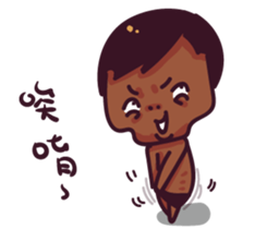 fish & monkey sticker #8653832