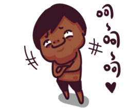 fish & monkey sticker #8653840