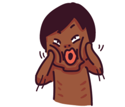 fish & monkey sticker #8653850