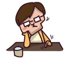 fish & monkey sticker #8653853