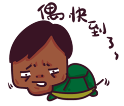 fish & monkey sticker #8653858