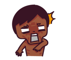 fish & monkey sticker #8653862