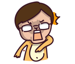 fish & monkey sticker #8653863