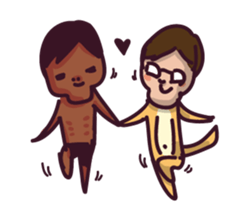 fish & monkey sticker #8653865