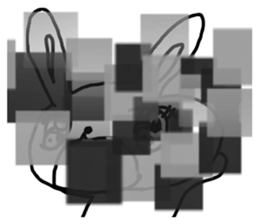 The losing heart Rabbit vol,4(mosaic) sticker #8654599