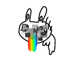 The losing heart Rabbit vol,4(mosaic) sticker #8654601