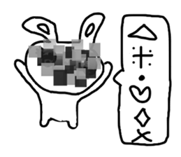 The losing heart Rabbit vol,4(mosaic) sticker #8654602