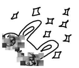 The losing heart Rabbit vol,4(mosaic) sticker #8654618