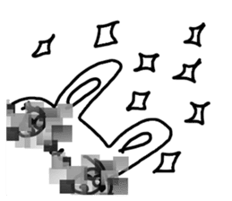 The losing heart Rabbit vol,4(mosaic) sticker #8654618