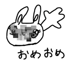 The losing heart Rabbit vol,4(mosaic) sticker #8654625