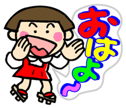 Showa retro girl 3 sticker #8654828
