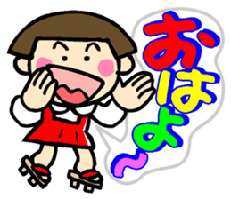 Showa retro girl 3 sticker #8654828