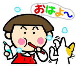 Showa retro girl 3 sticker #8654832