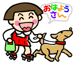 Showa retro girl 3 sticker #8654834