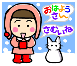 Showa retro girl 3 sticker #8654837