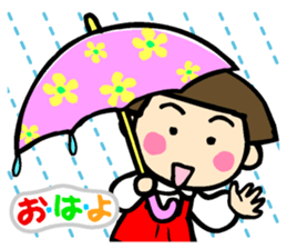 Showa retro girl 3 sticker #8654838